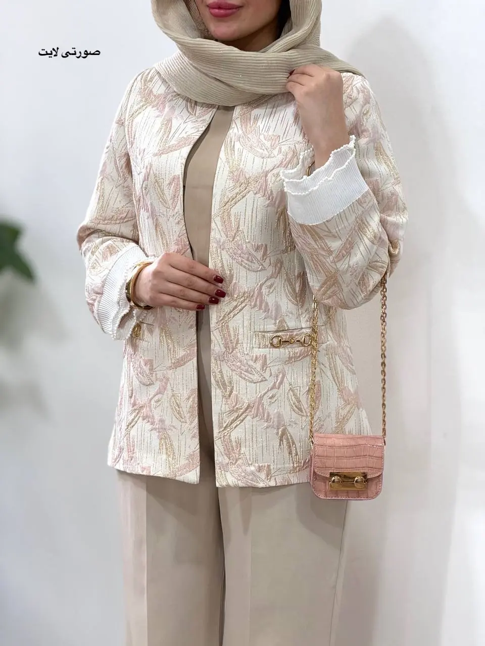 مانتو ژاکارد مجلسی آیسو فروزان